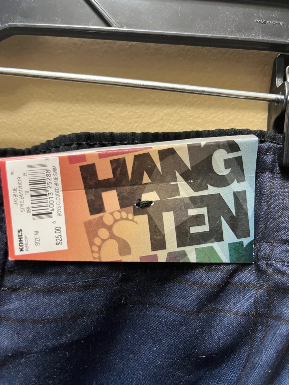 Hang Ten Ombre Blue Plaid Board Shorts